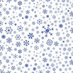 Seamless Snowflakes Pattern