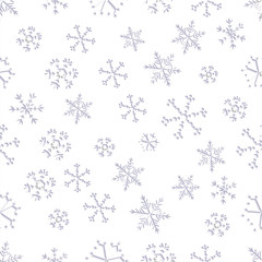 Seamless Snowflakes Pattern