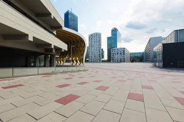 Zelfklevend Fotobehang Modern area in Wien © alexandre zveiger