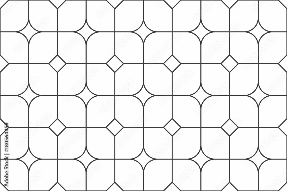 Poster geometric seamless pattern with linear