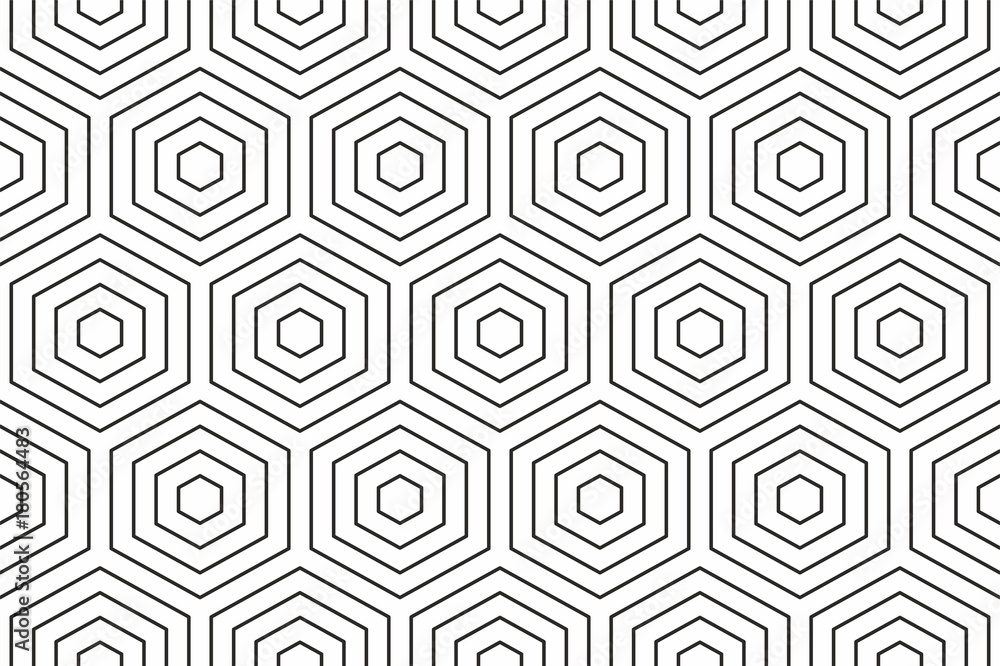 Poster geometric seamless pattern with linear