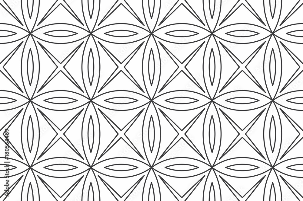 Poster geometric seamless pattern with linear