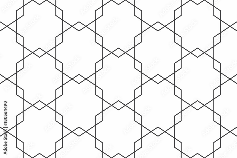 Poster geometric seamless pattern with linear