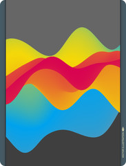 Obraz premium Colorful abstract background. Dynamic effect. Futuristic technology style. Motion vector illustration.