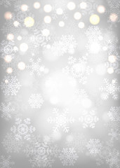 Fototapeta na wymiar glowing snowflakes