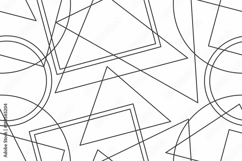 Poster geometric seamless pattern with linear