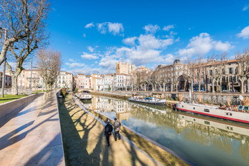 Canal de la Robine in Narbonne, France