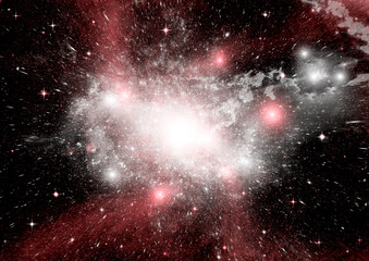 galaxy in a free space