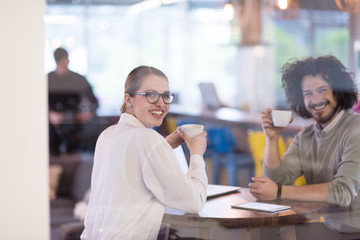 startup Business team Working With laptop in creative office