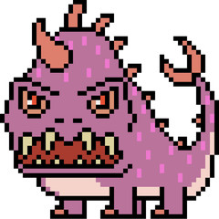 Obraz premium vector pixel art monster