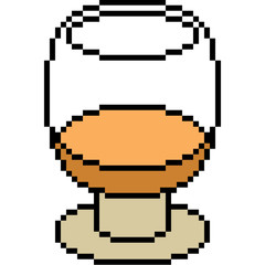 vector pixel art drink
