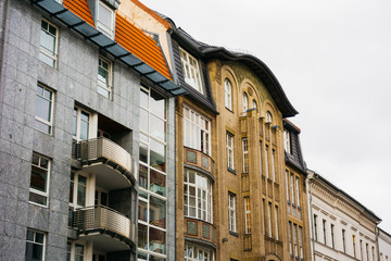 grey and brown houses at berlin, mitte