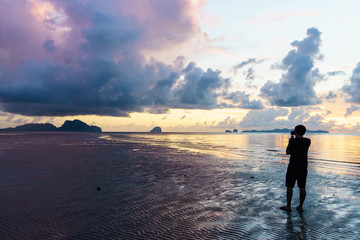 Sunset and Sea landscape