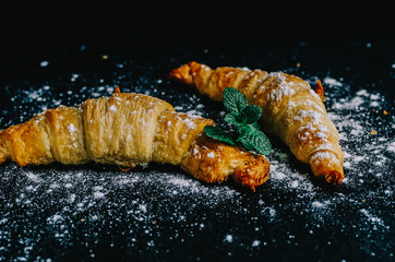 Croissant On Table