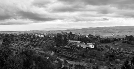 Landscape of Siena, Tuscany