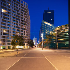 Obraz premium Wien and its construction by night
