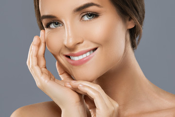 Fototapeta premium Portrait of young beautiful woman