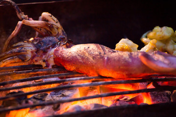 squid grill