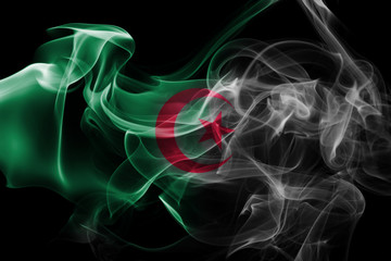 Algeria national smoke flag