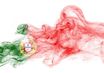 Portugal flag smoke