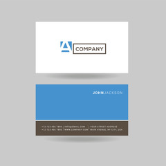 Letter A Logo Icon with Business Card Template Vector.