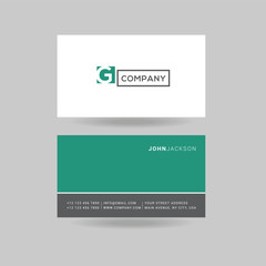 Letter G Logo Icon with Business Card Template Vector.