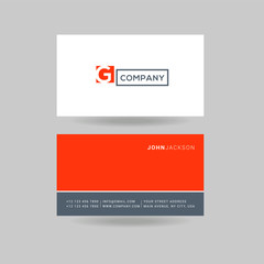 Letter G Logo Icon with Business Card Template Vector.