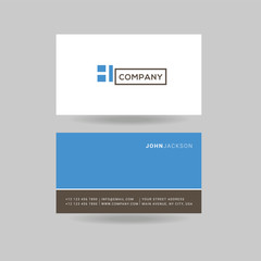 Letter H Logo Icon with Business Card Template Vector.