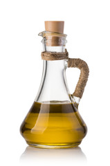 Olive oil in a bottle