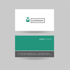 Letter M Logo Icon with Business Card Template Vector.