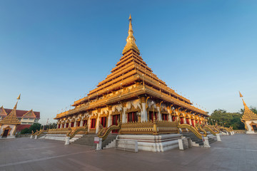 Naklejka premium Phra Mahathat Kaen Nakhon, Wat nong wang Khon Kaen