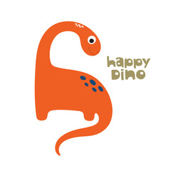 Cute dino illustration