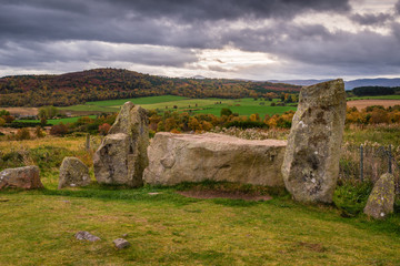 Tomnaverie Recumbent and Flankers / Tomnaverie is a Recumbent Stone Circle, a monument found only...