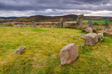 Standing Stones of Tomnaverie / Tomnaverie is a Recumbent Stone Circle, a monument found only in the North East of Scotland