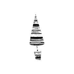 Vector textured Christmas tree