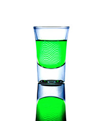 Green Glass in isolated
