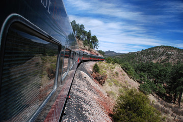 Train Chepe in Barranca del Cobre
