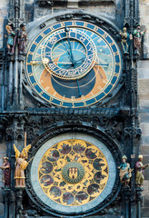 Fototapeta na wymiar Closeup on Prague Astronomical Clock