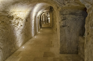 Secret dungeon of the castle of Otranto