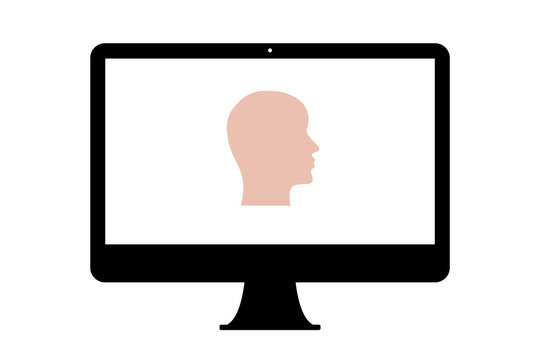 recommend clip art: PC - Kopf im Profil