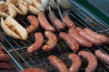 Barbecue on Street food ,Taipei ,Taiwan