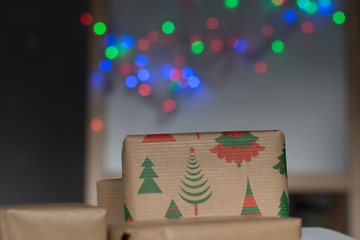 Christmas presents background