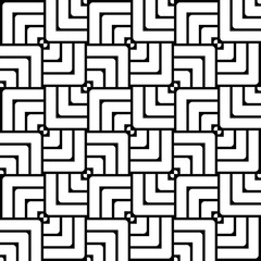 Vector seamless texture. Modern geometric background. Monochrome repeating pattern with squares.
