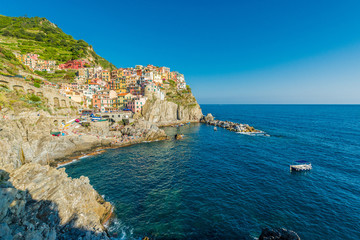 Fototapeta na wymiar Manarola in Cinque Terre, Liguria, Italy.