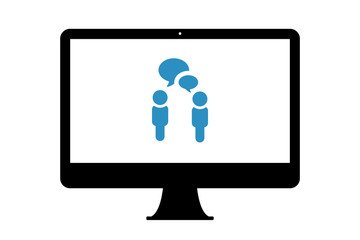 PC - Menschen reden - Kommunikation