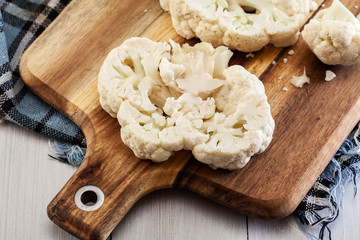 Preparation of vegetarian cauliflower steak