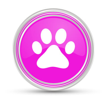 Pinker Button - Hundepfote