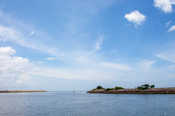 Sea view background in Thailand