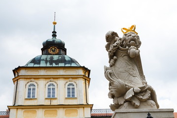 Fototapeta na wymiar Baroque-Classicist New Chateau Horovice in Bohemia, Czech republic, Europe