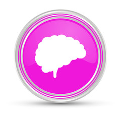 Pinker Button - Gehirn